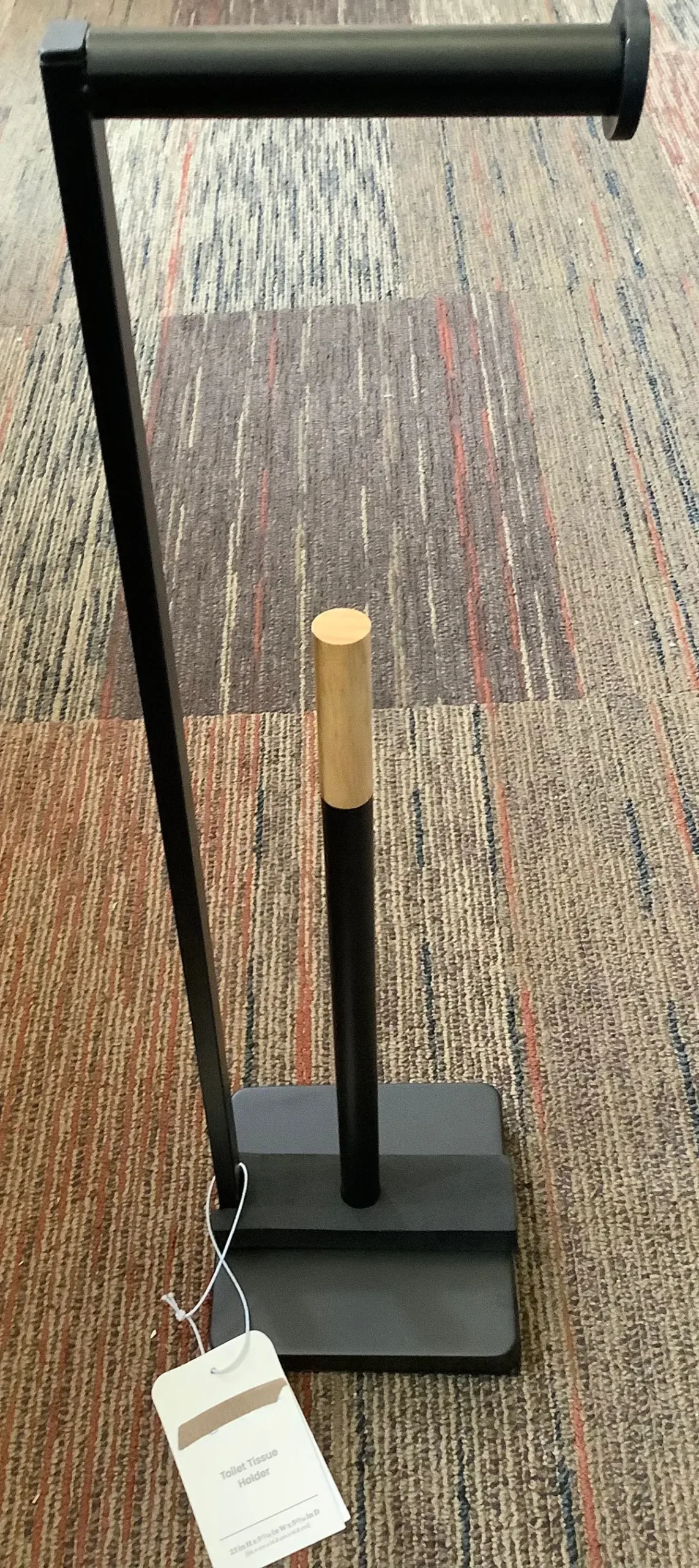 Freestanding Toilet Paper Holder Matte Black 1