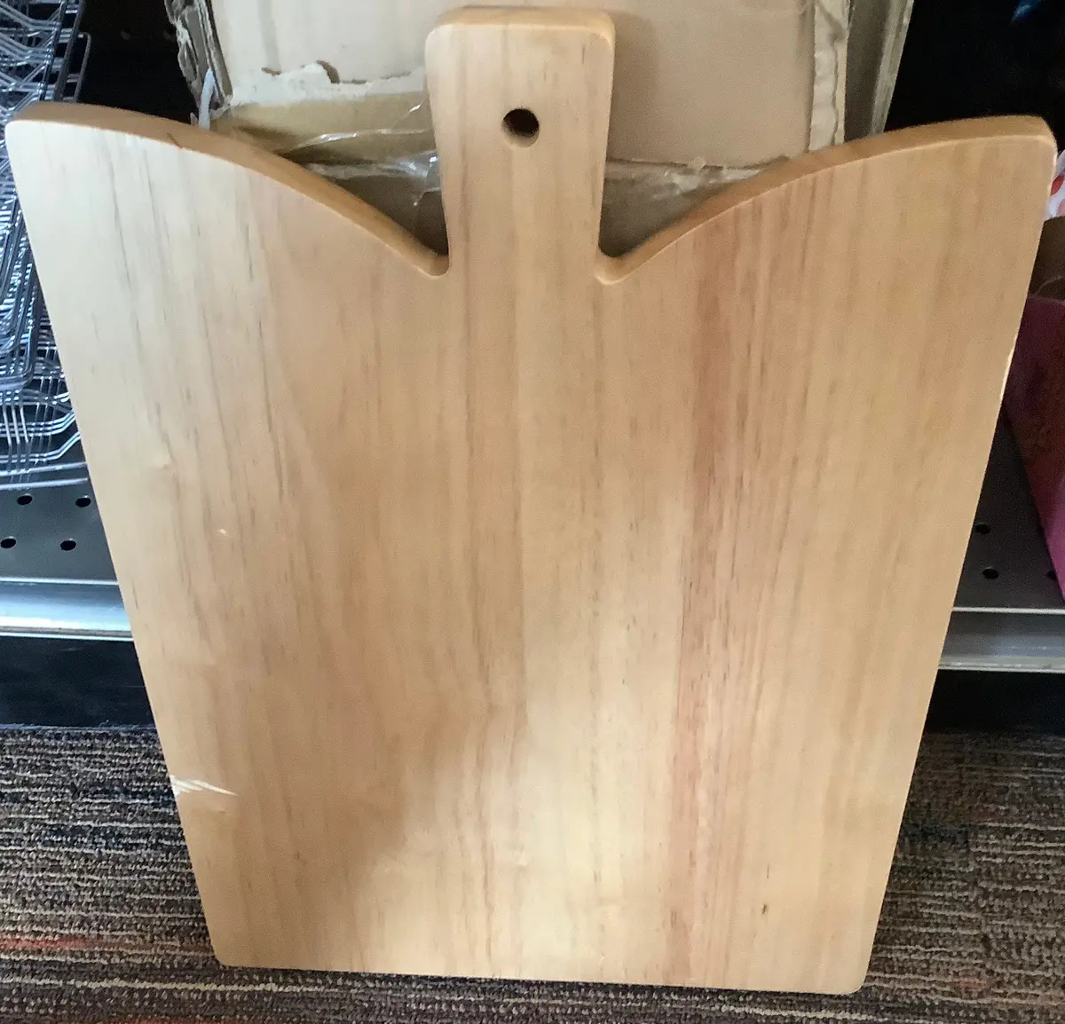 Angled Paddle Serving Board Brown - Clearance 1