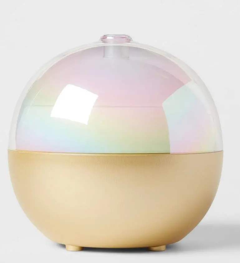 300Ml Color Changing Oil Diffuser White/Gold 1
