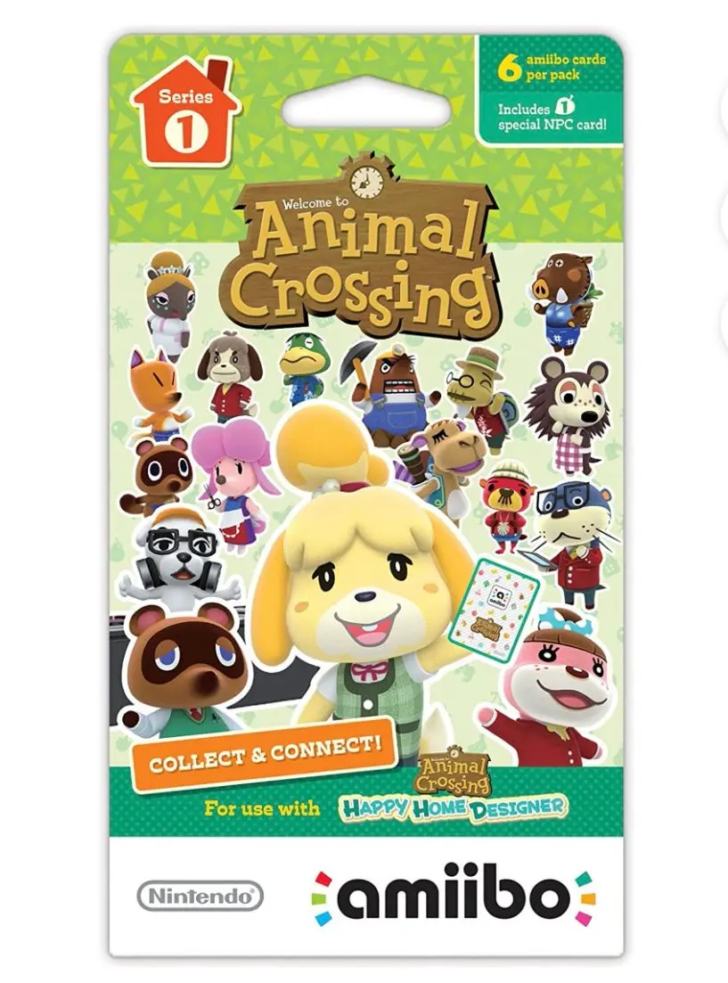 Nintendo Switch Animal Crossing Series 1 Pack Of 6 Amiibo Cards 1