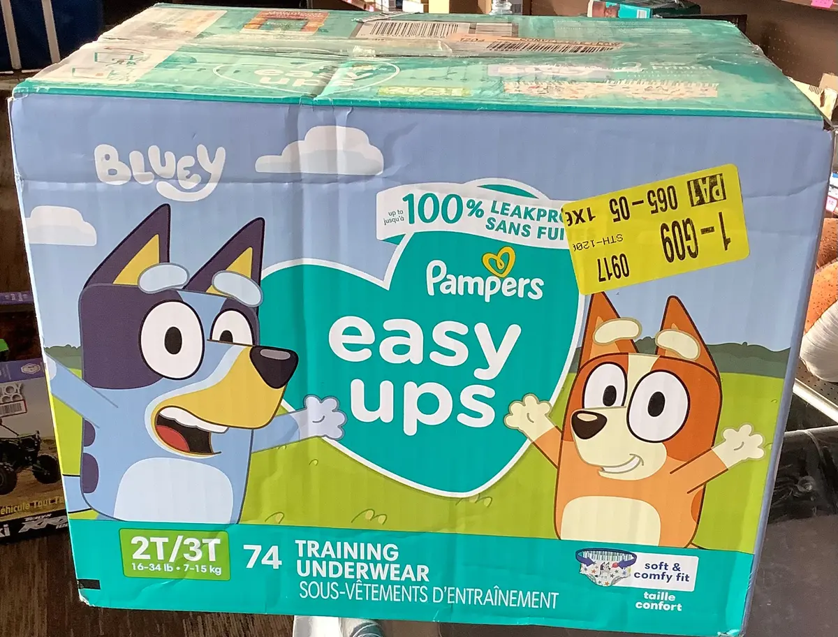 Pampers Easy Ups Boys' Bluey Training Underwear - Size
2T-3T - 74Ct 1