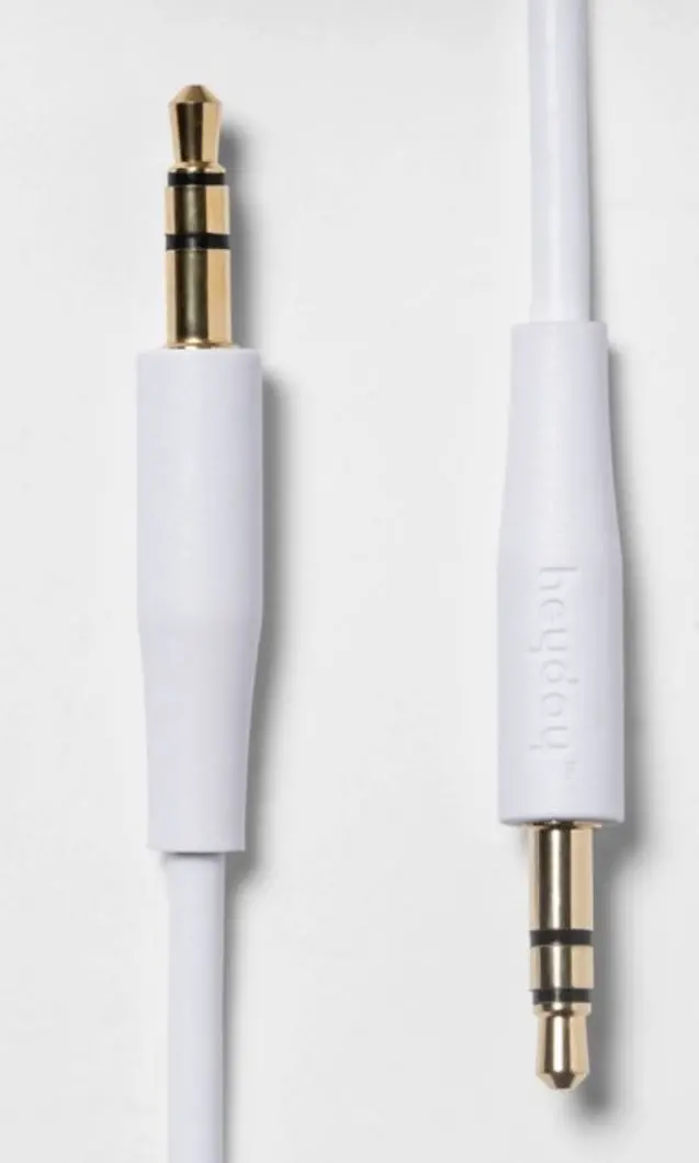3' Audio Round Cable White 1