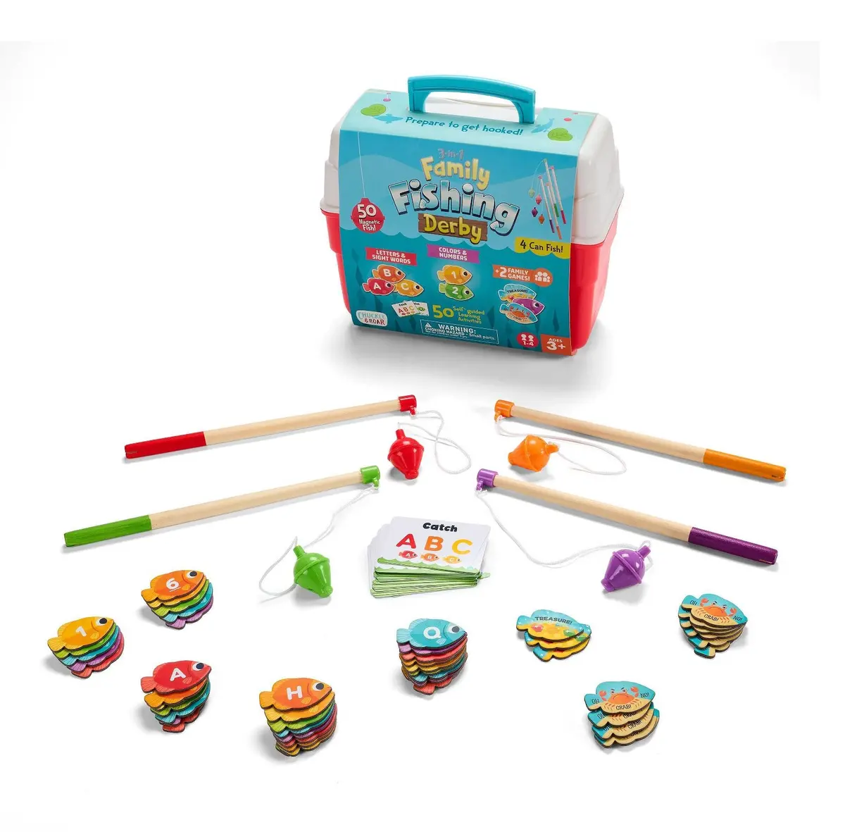 Chuckle & Roar 3-In-1 Family Fishing Derby Game 1