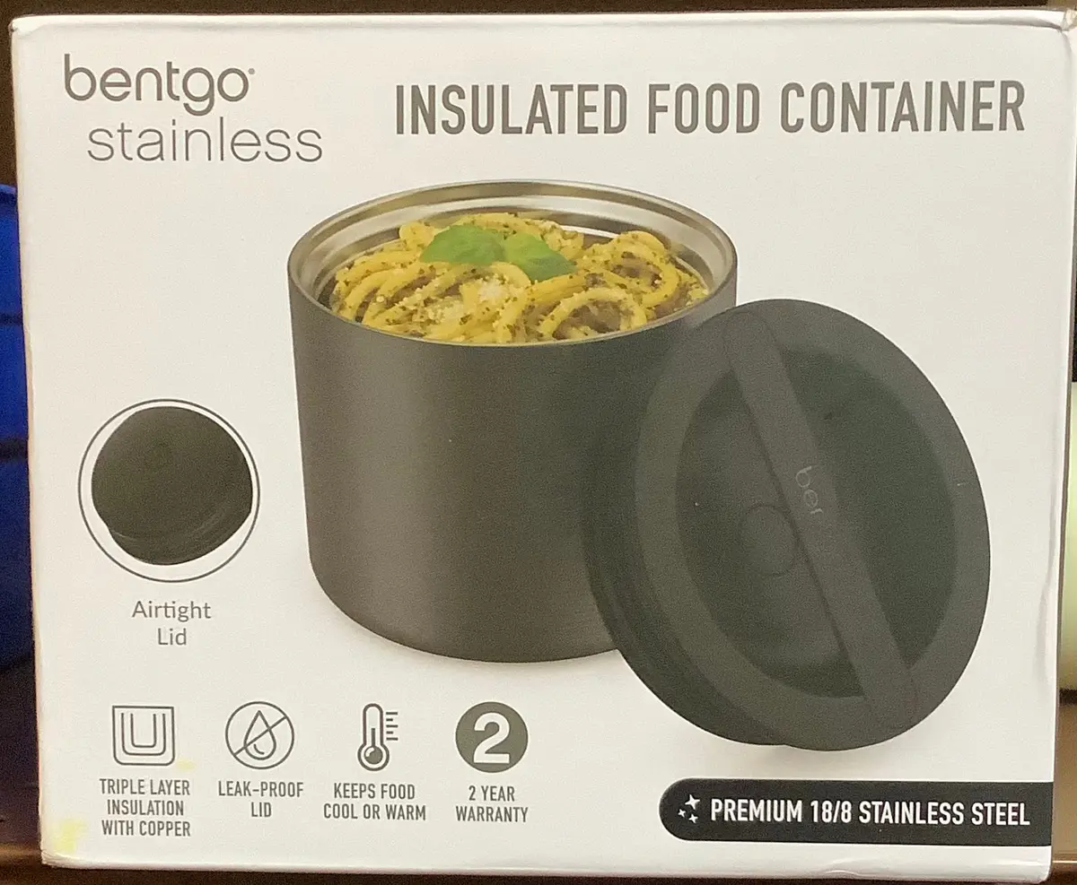Bentgo Stainless Steel Insulated Food Container
Carbon Black 1
