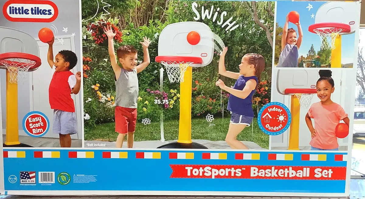 Little Tikes Totsports Basketball Set - Non Adjustable Post 1