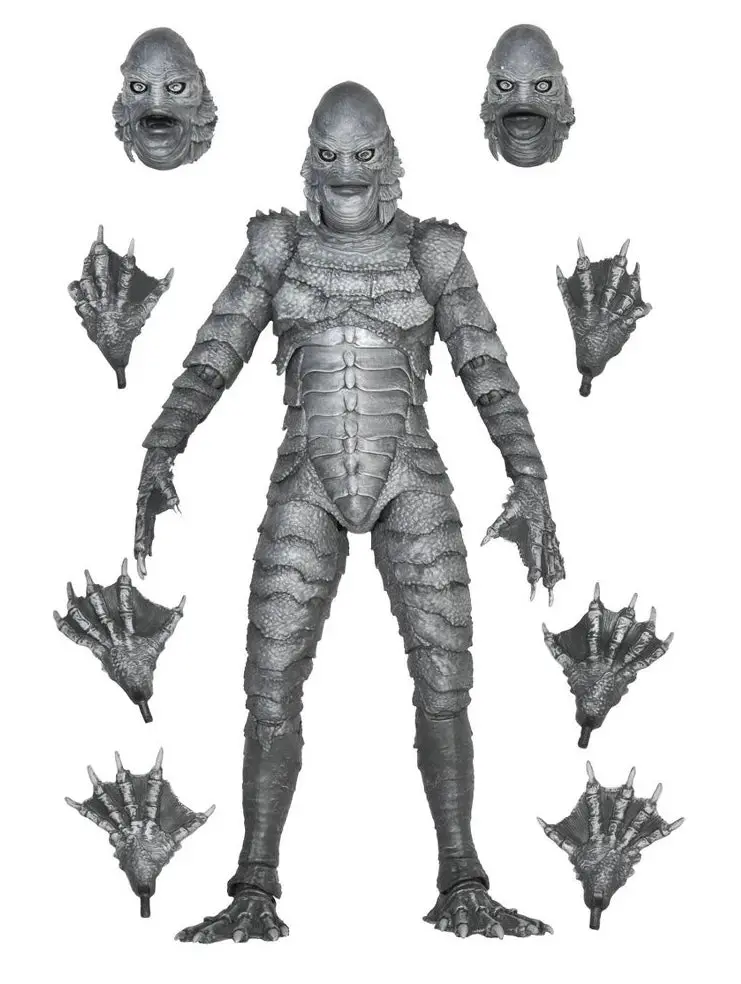 Neca Universal Monsters Ultimate Creature From The Black Lagoon B&W 7" Action Figure 1