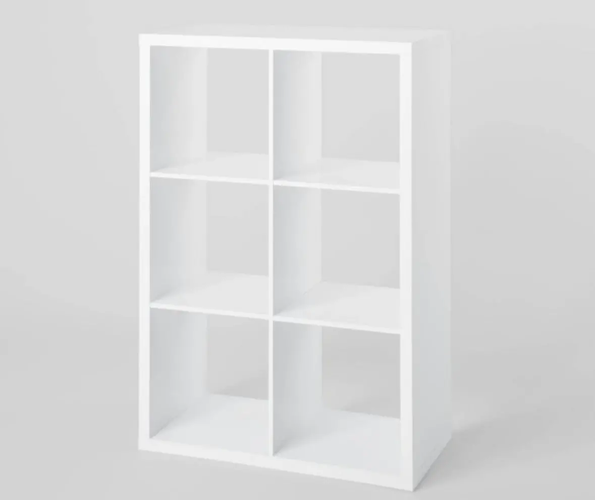 6 Cube Organizer White - Boxed 1