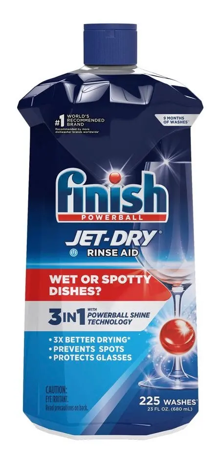 Finish Jet-Dry Rinse Aid, Dishwasher Rinse & Drying Agent -
23 Fl Oz 1