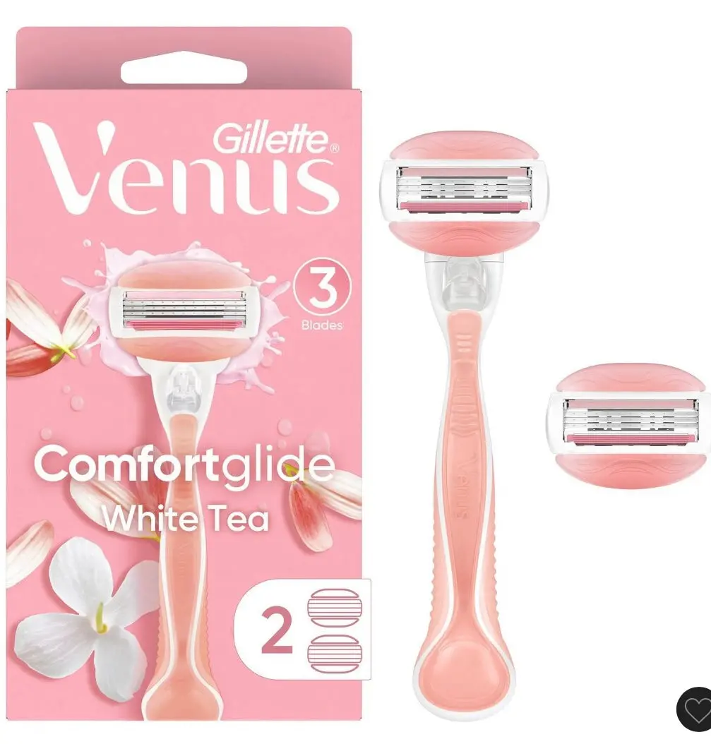 Venus Comfortglide White Tea Women's Razor + 2 Razor
Blade Refills 1