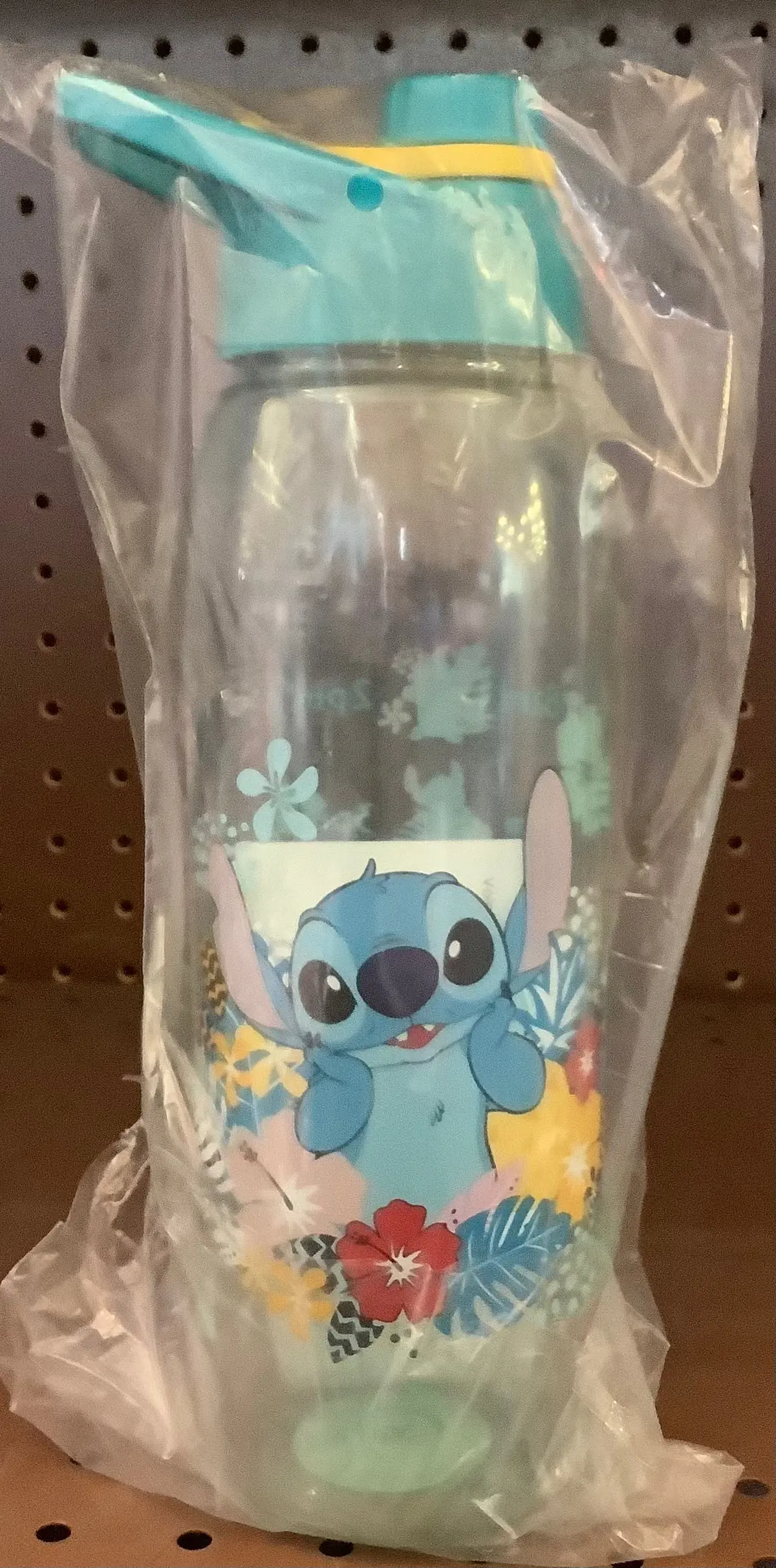 Silver Buffalo Disney Lilo & Stitch Tropical Water Bottle With Time Table | Holds 28 Ounces 1