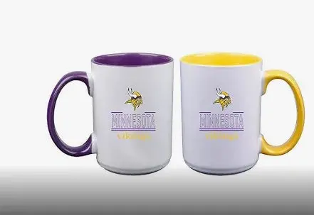 2Pk Inner Color Home-Away Mug Set | Minnesota Vikings 1