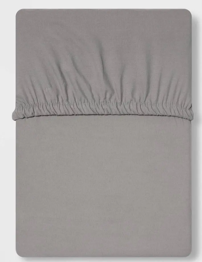 Queen 300 Thread Count Ultra Soft Fitted Sheet Gray 1