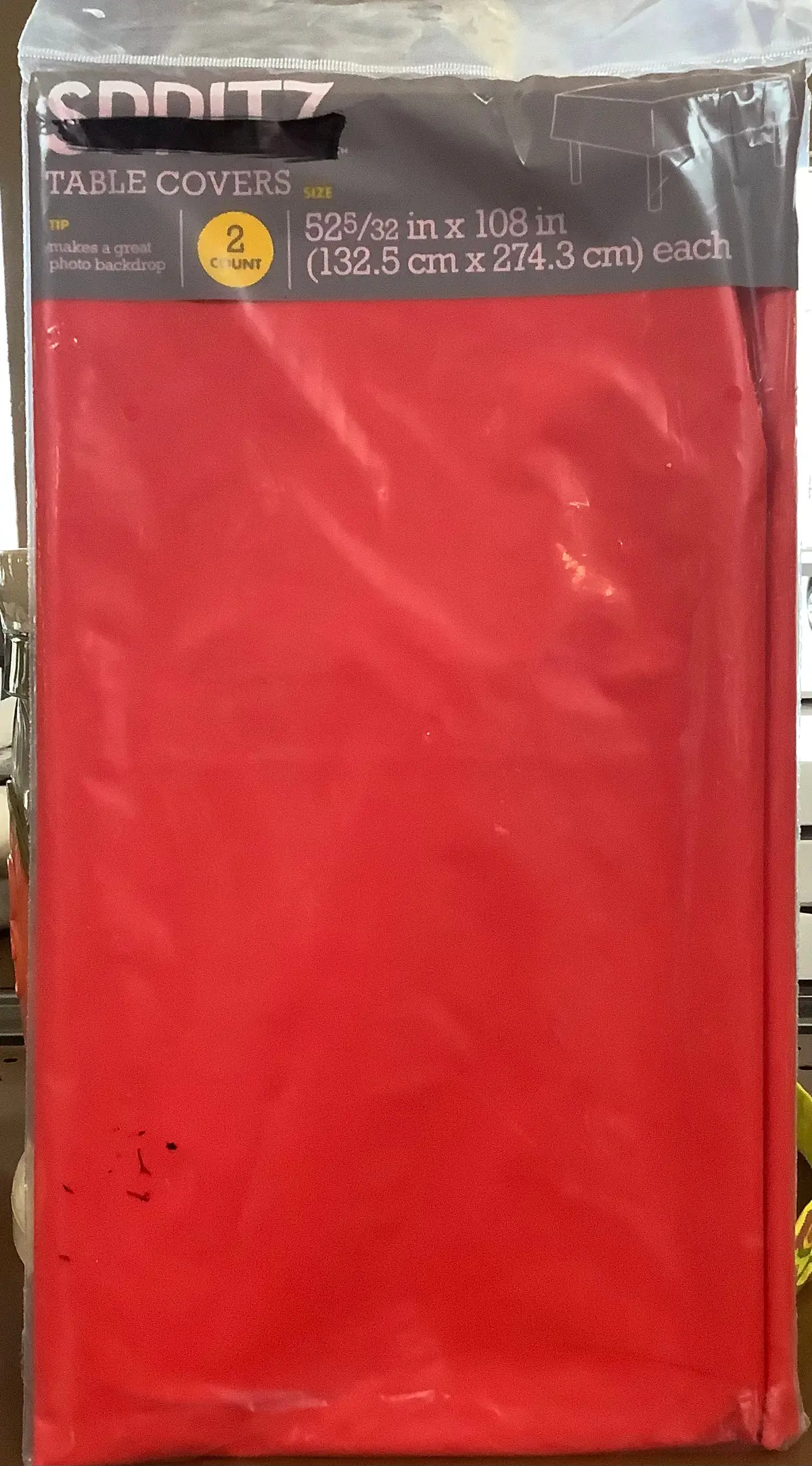 Rectangular Table Cover-Red 1