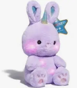15" Glow Brights Toy Plush Led With Sound Bunnycorn 1