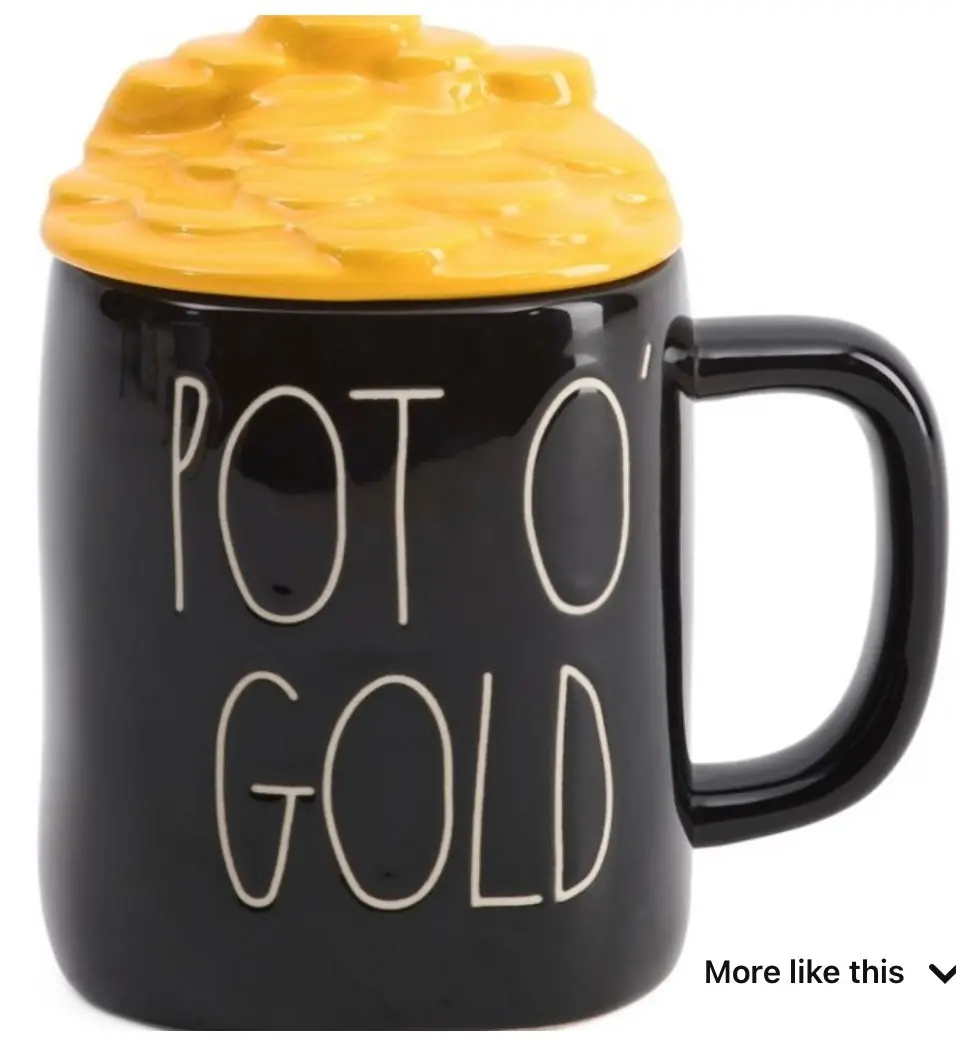 Rae Dunn Pot Of Gold Figural Mug 1