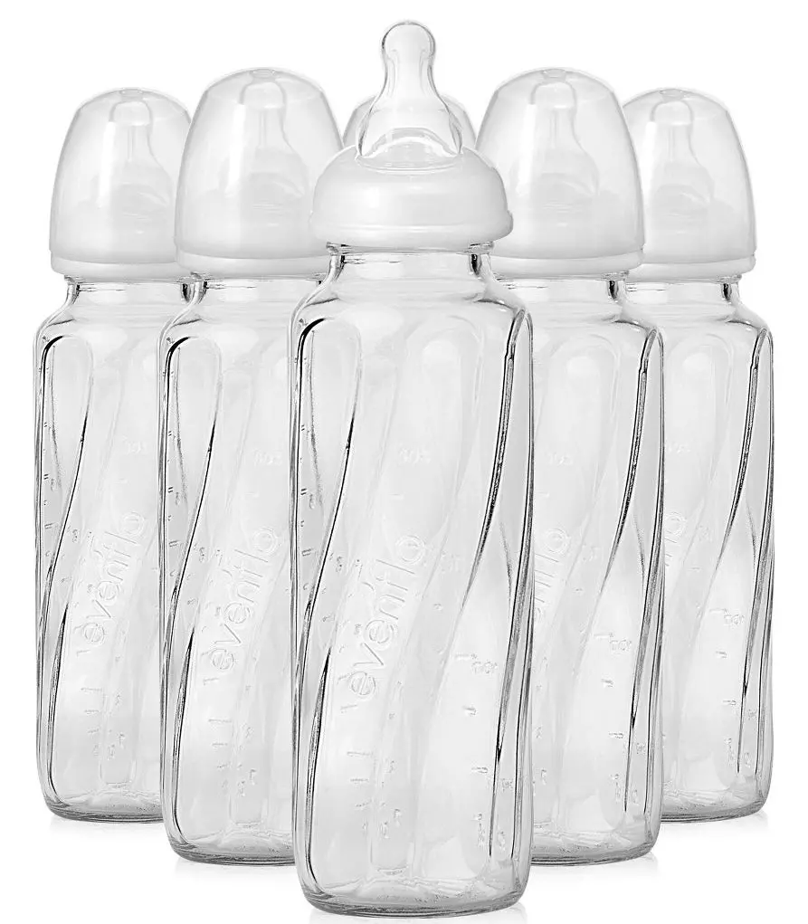 Evenflo Vented + Glass Bottle Clear - 8Oz 6Pk 1
