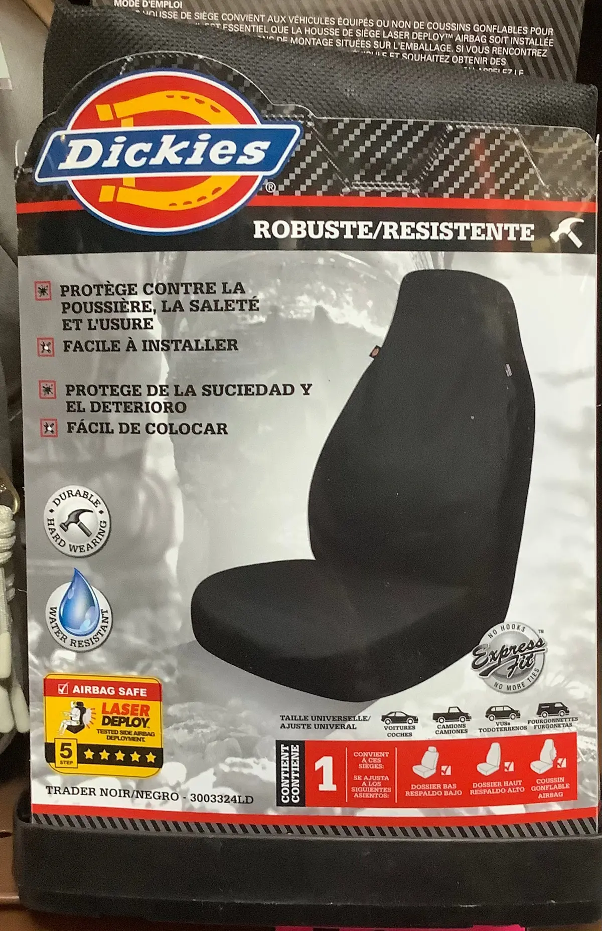 Dickies Single Trader Front Seatcover Automotive Interior
Covers And Pads Black 1