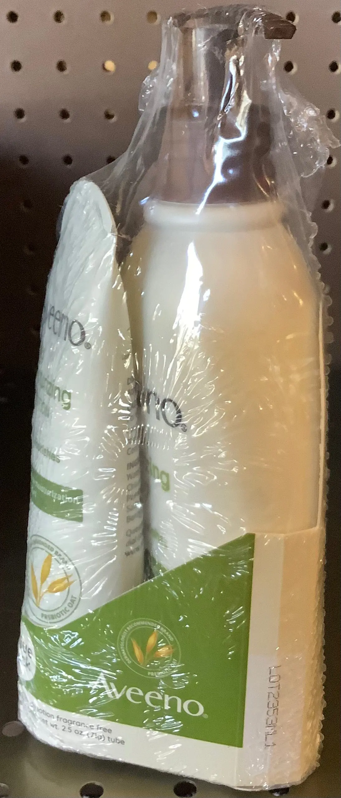 Aveeno Daily Moisturizing Lotion For Dry Skin With Oats And Rich Emollients - Fragrance Free - Bundle 12 Fl Oz And 2.5Oz 1