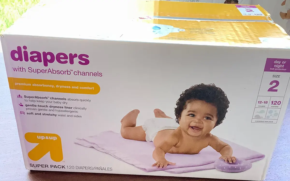 Disposable Diapers Day Or Night, Size 2, 120Ct, 12-18 Lbs. 1