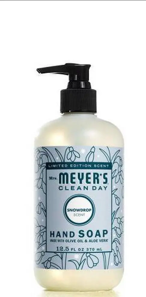 Mrs. Meyer's Clean Day Liquid Hand Soap Lemon Verbena Scent - 12.5 Fl Oz. Mrs. Meyer's Clean Day Holiday Hand Soap - Snowdrop 2