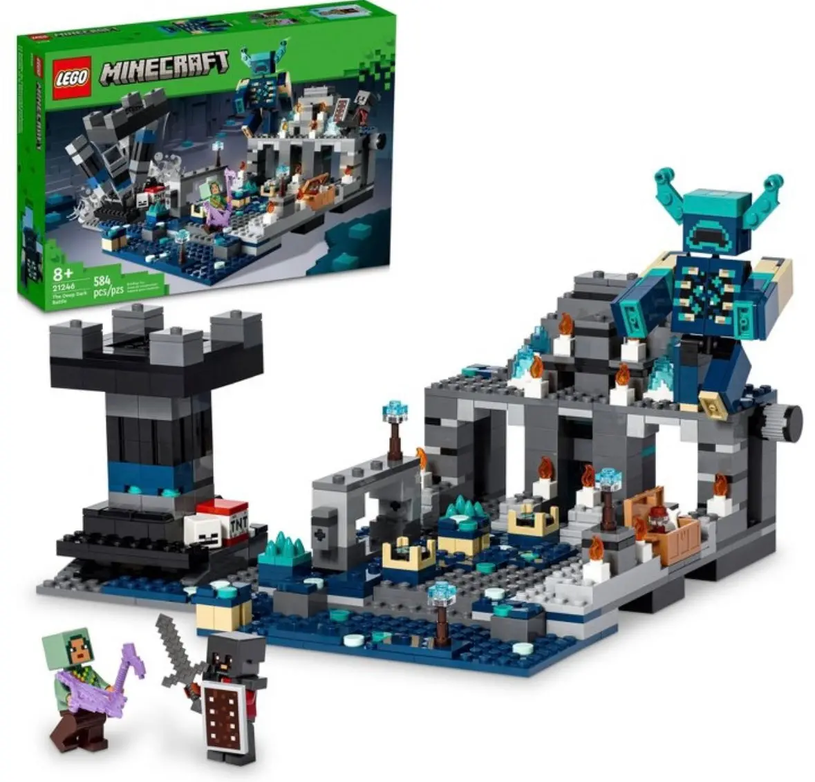 Lego Minecraft The Deep Dark Battle
Biome Building Toy 21246 1