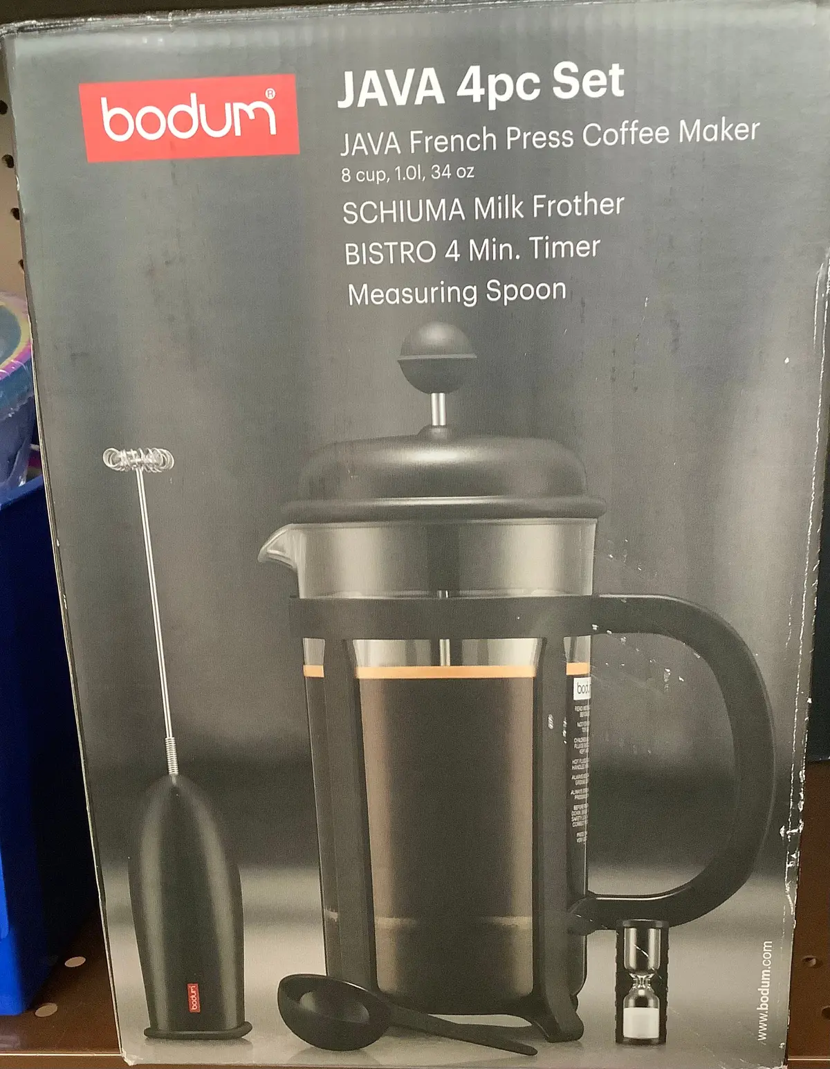 Bodum Java Coffee Press 4Pc Set- Black 1
