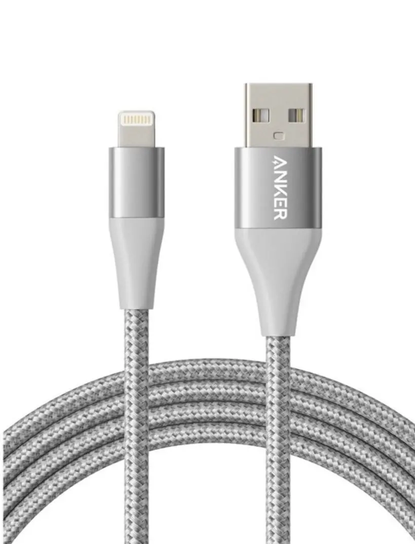 Anker 10' Powerline+ Ii Braided Usb-A To Lightning Cable - Silver 1