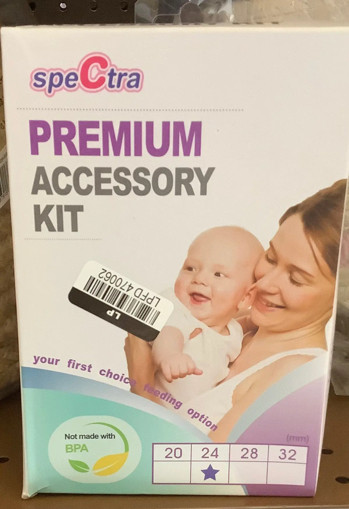 Spectra Breast Pump Premium Accessory Kit With 24Mm
Breast Flange, Replacement Parts, And Bottle 1