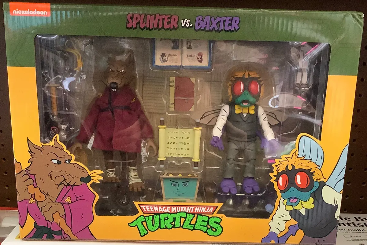 Neca Tmnt Splinter Vs Baxter 2 Pack 1