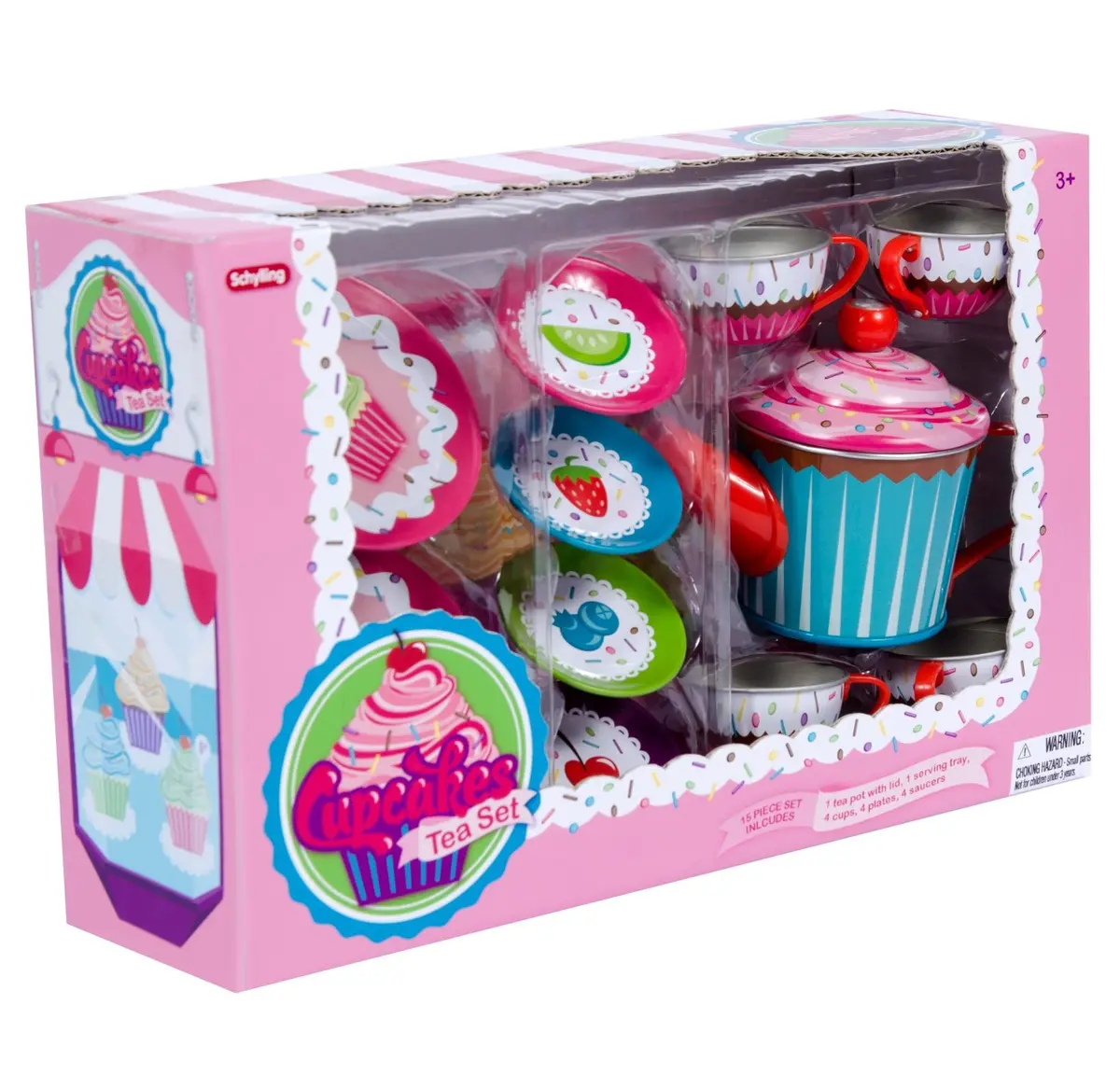 Schylling Cupcake Tin Tea Set(15Pcs) 1