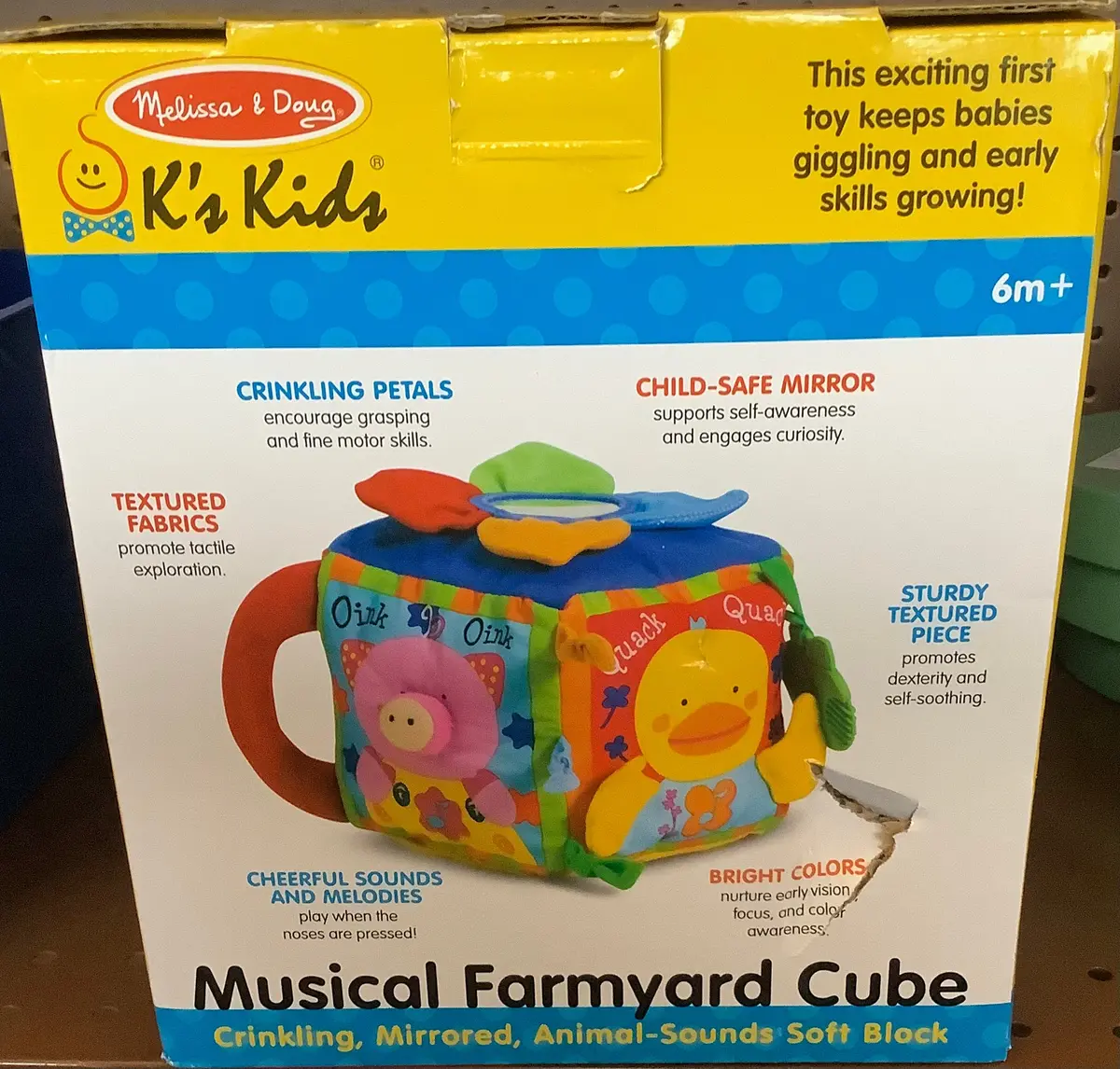 Melissa & Doug K's Kids Musical Farmyard Cube Educational
Baby Toy 1