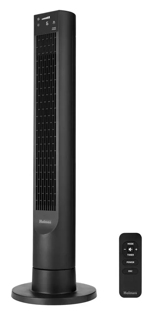 Holmes 40" Oscillating Digital Tower Fan With Clear Read Display 1