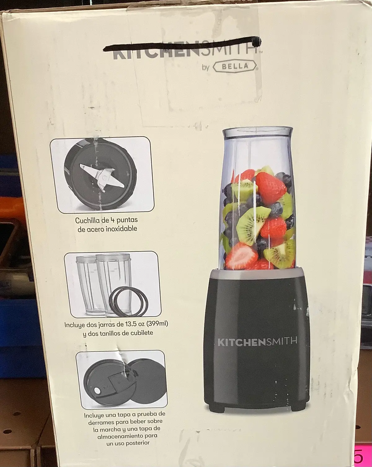 Kitchensmith By Bella 8Pc Personal Blender System - Black 1