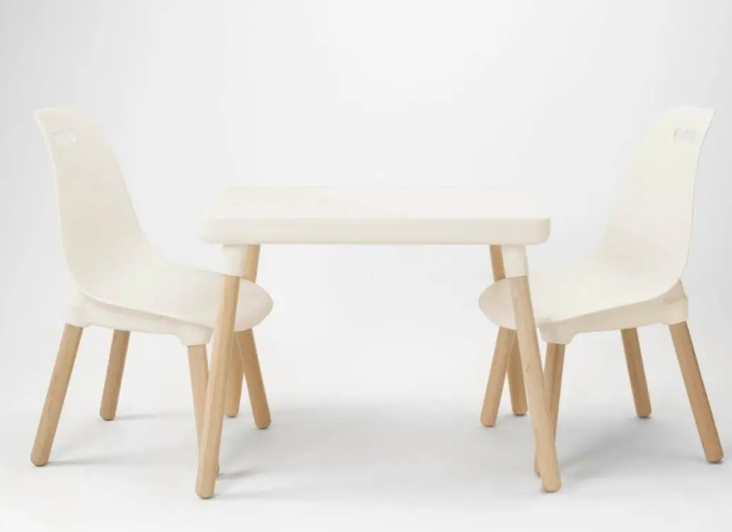3Pc Century Modern Kids' Table And Chair Set 1