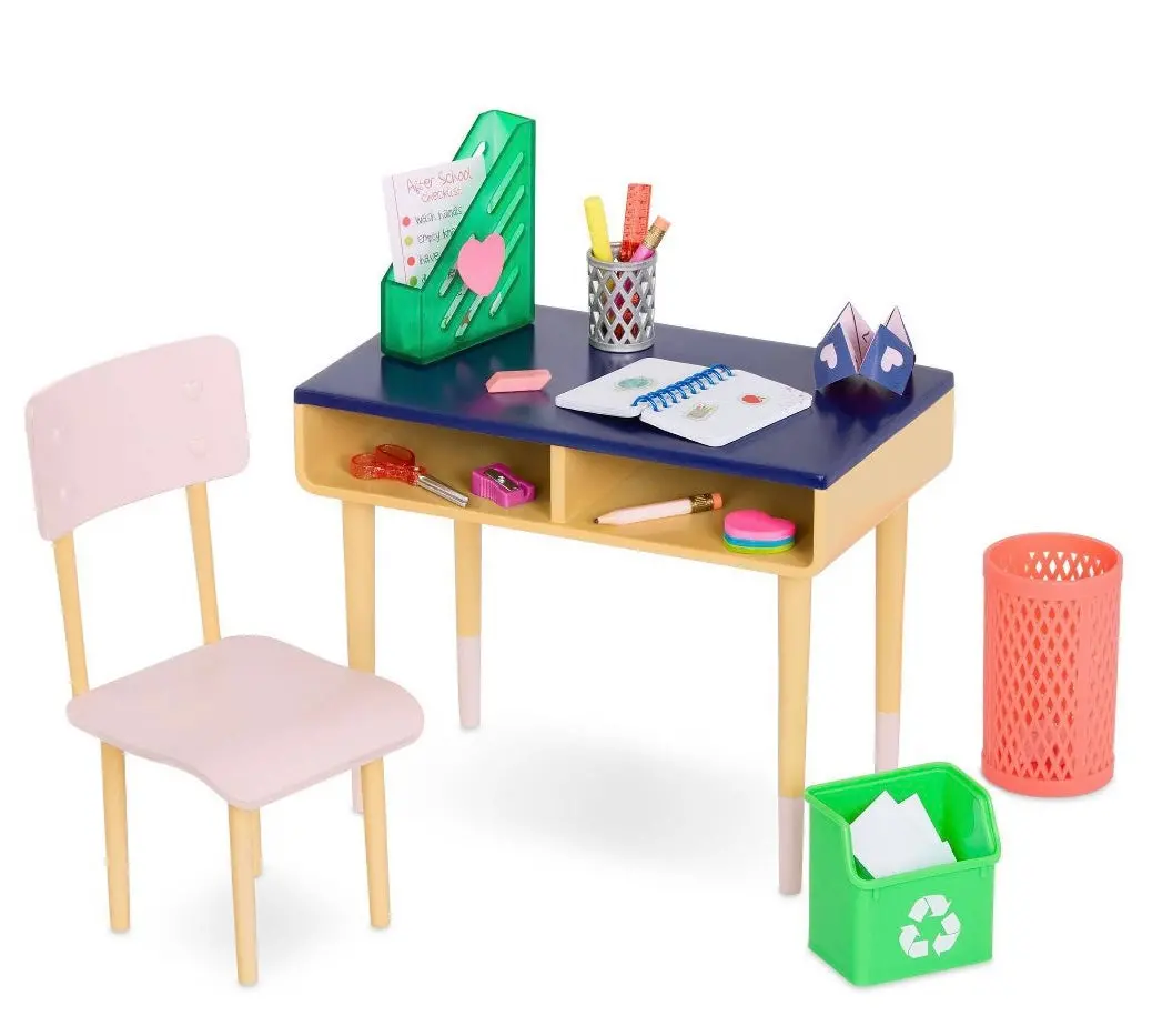 Our Generation Brilliant Bureau Home Desk Accessory Set For 18" Dolls 1