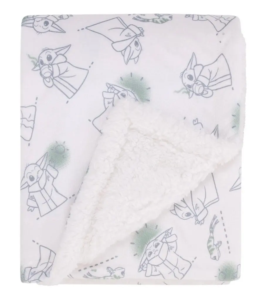 Disney Grogu Plush Baby Blanket 1