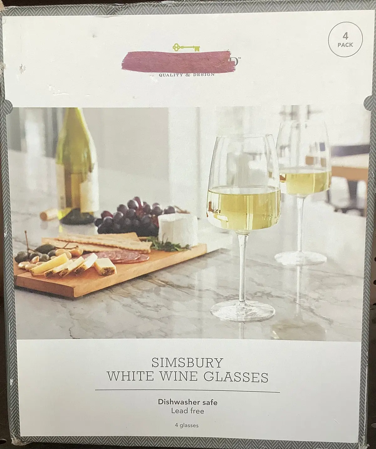4Pk Simsbury White Wine Glasses 1