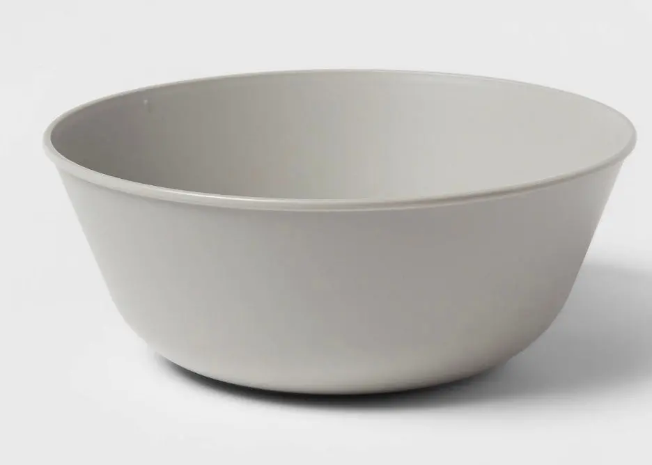 114Oz Plastic Serving Bowl Jet Gray 1