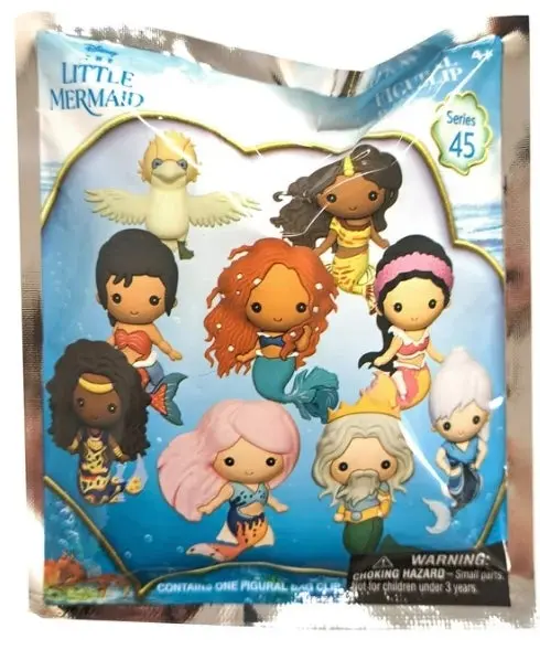 Disney The Little Mermaid Movie 3D Foam Bag Clip | 1 Random 1