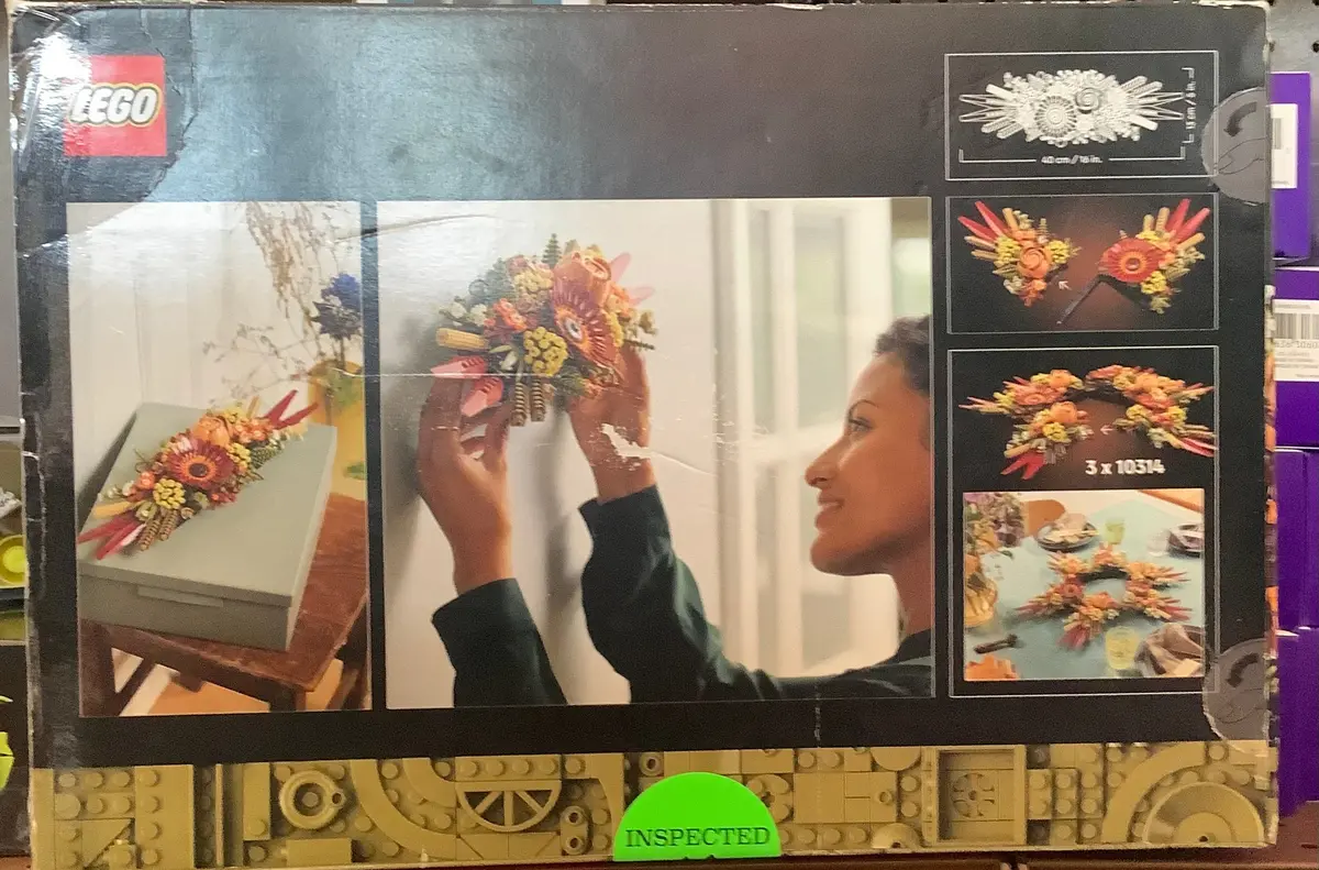 Damaged Box!!As Is!!! Lego Icons Dried Flower Centerpiece Set 1