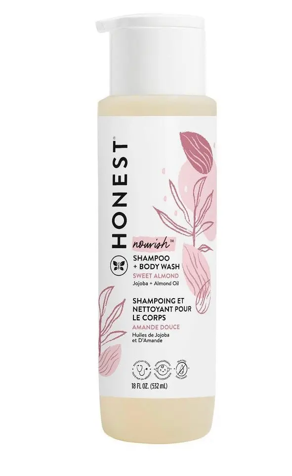 The Honest Company Nourish Shampoo + Body Wash - Sweet Almond - 18 Fl Oz 1