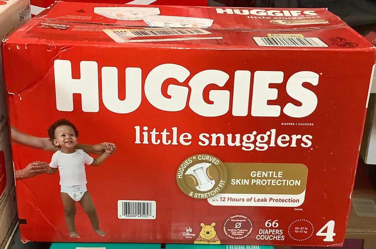 Huggies Little Snugglers Diapers Super Pack - Size 4 (66Ct) 1