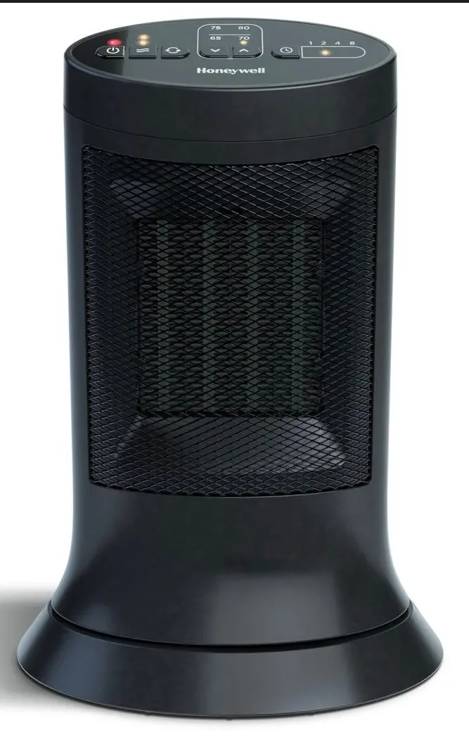 Honeywell Digital Ceramic Compact Tower Heater Black 1