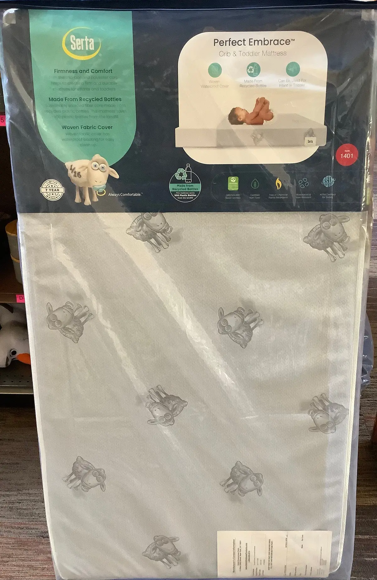 Brand New!!!Serta Perfect Embrace Crib And Toddler Mattress 1