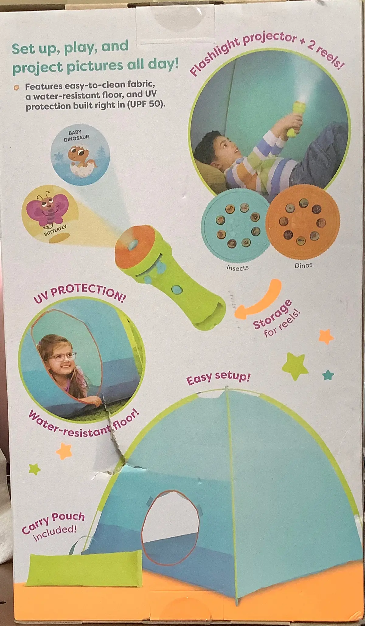B. Toys Toddler Tent & Flashlight Story
Reels - Project 'N' Play Tent 1