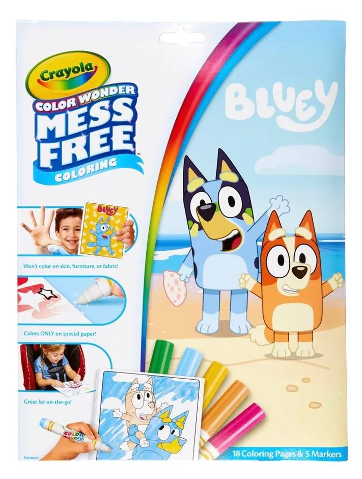 Crayola Color Wonder Mess Free Coloring Pages With Markers - Bluey 1
