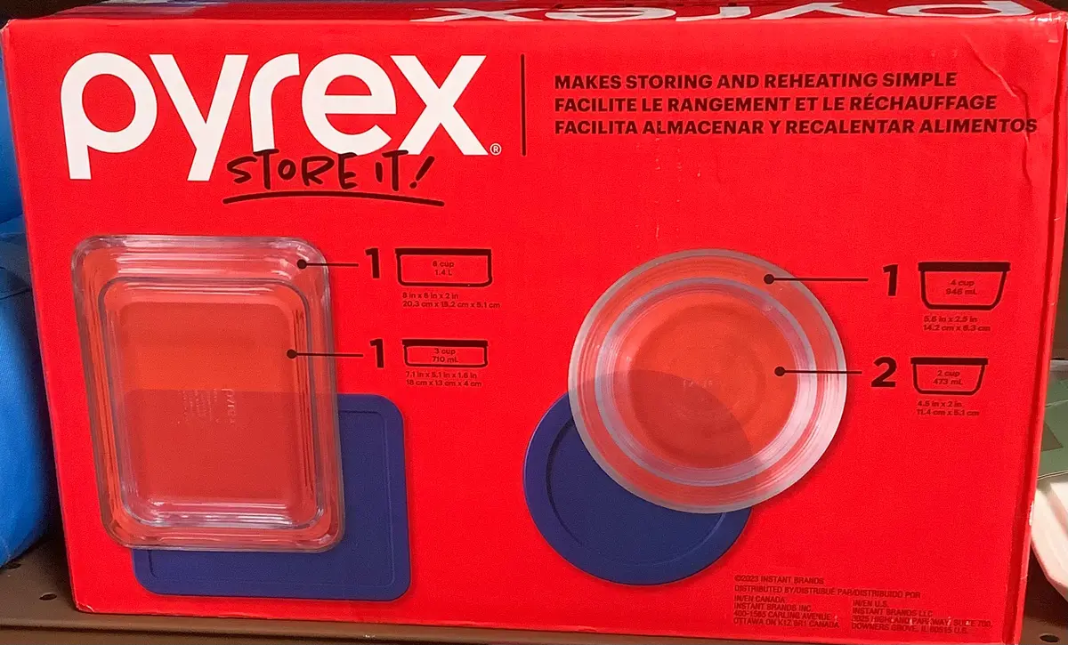 Pyrex 10Pc Glass Storage Set 1