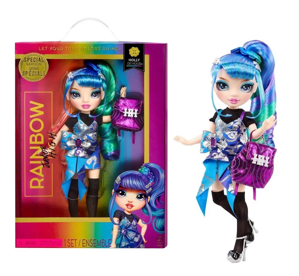 Rainbow High Junior High Special Edition - Holly De'vious 9"
Posable Fashion Doll 1
