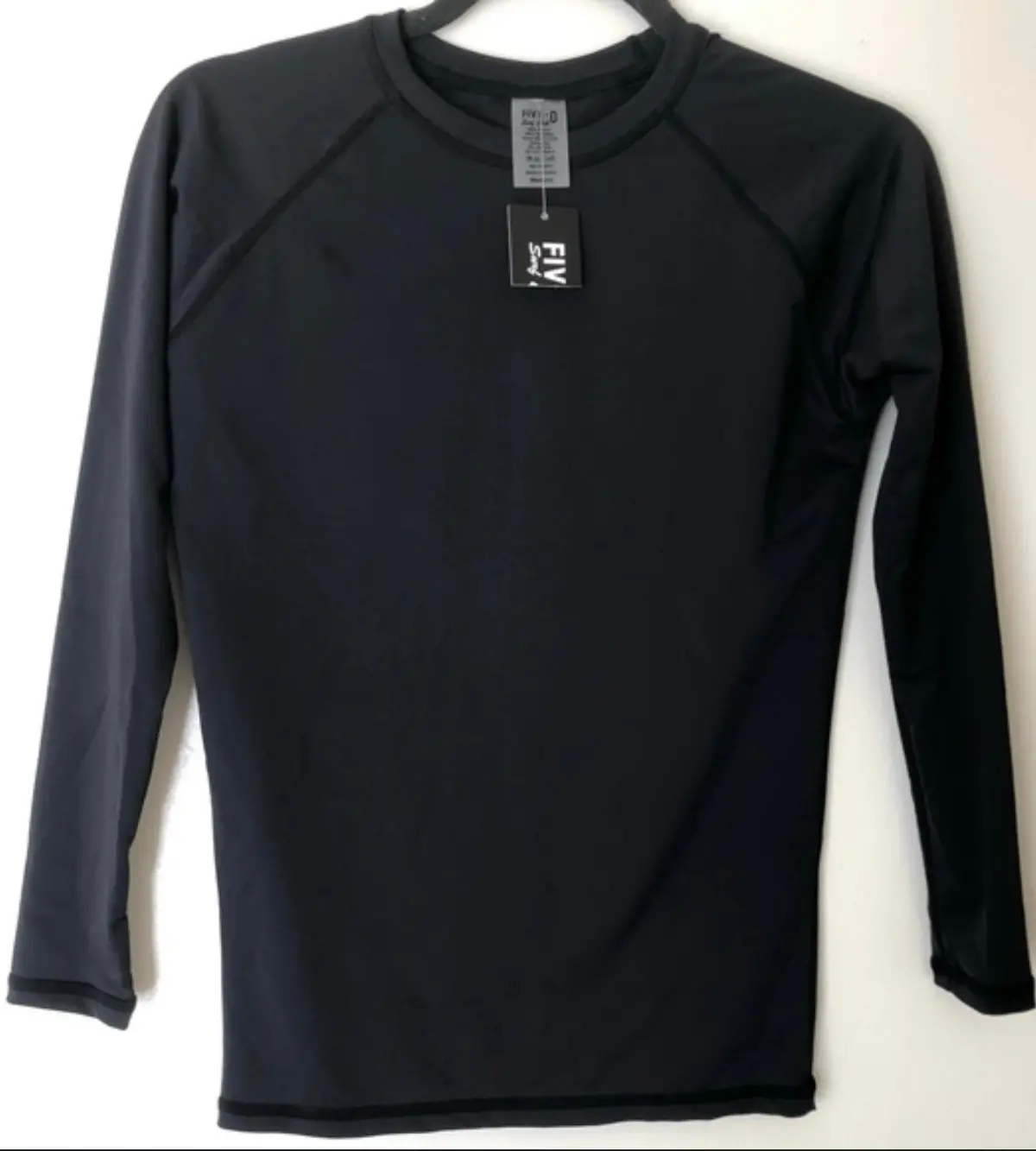 Five-O Surf Club Black Rash Guard Top Longsleeve 1
