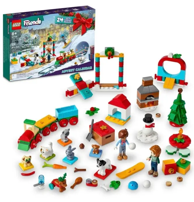 Lego Friends 2023 Advent Calendar 41758 Christmas Holiday Countdown Playset,
24 Collectible Daily Surprises Including 2 Mini-Dolls And 8 Pet Figures 1